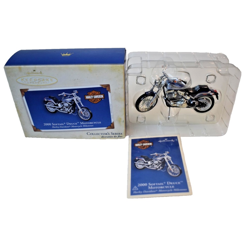 Hallmark Keepsake 2000 Softail Deuce Harley Davidson Motorcycle Ornament